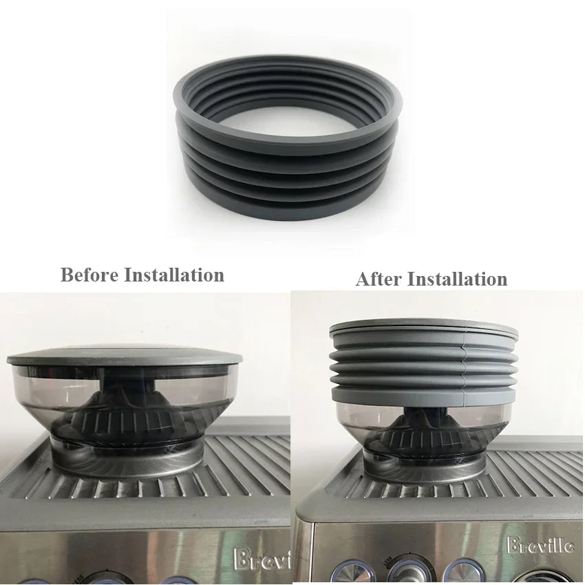 Silicone Bellow & Single Dose Hopper for Breville Barista Express Cleaning Residual Coffee Grounds for Breville Espresso Machine