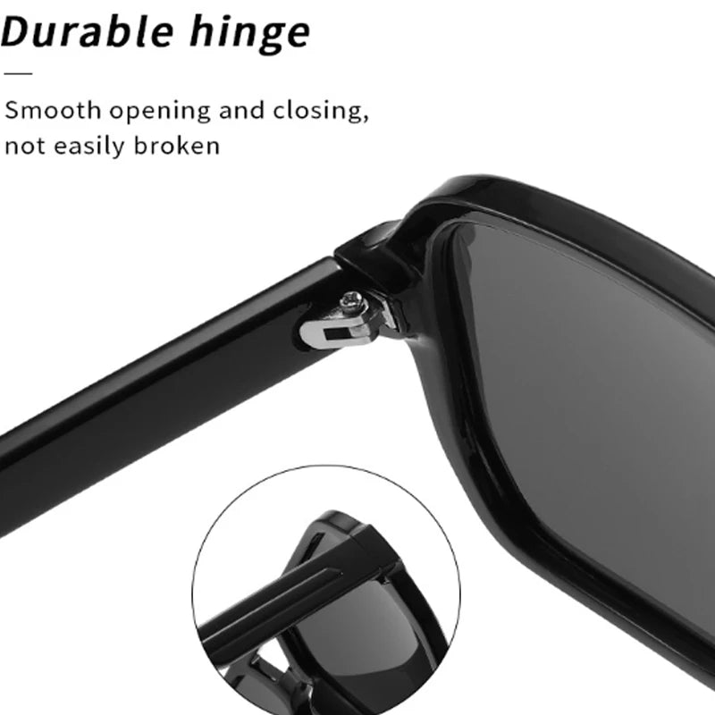 Polarized Pilot Sunglasses Men Women 2026 Retro Square Double Bridge Vintage Sun Glasses UV400 Driving Outdoor