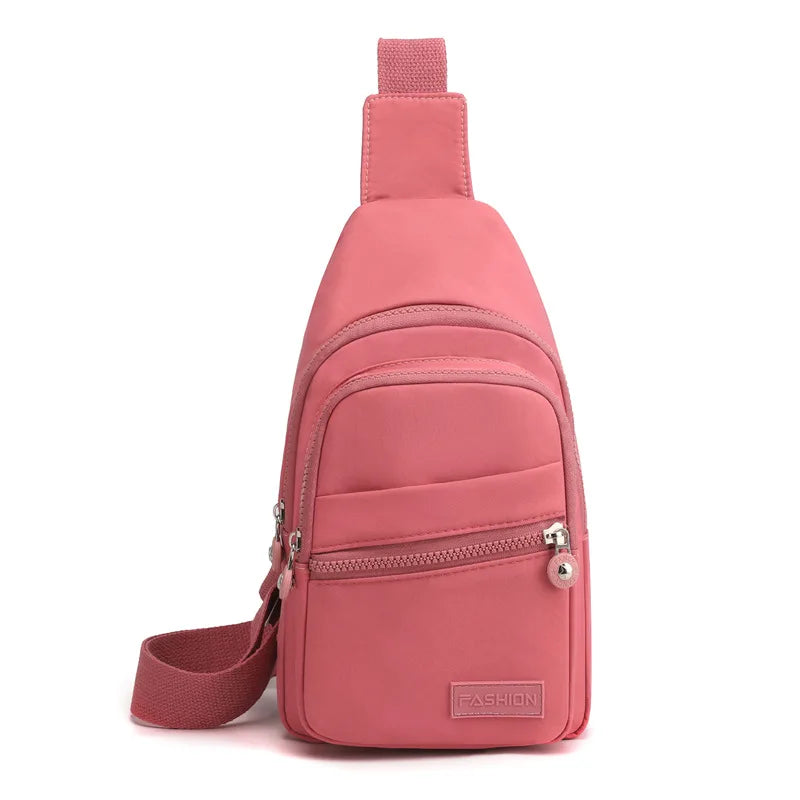 Women Mini Backpack Small Chest Bag Oxford Cloth Waterproof Fashion Messenger Bag Female Sports Bag Travel Bagpack Crossbody Bag