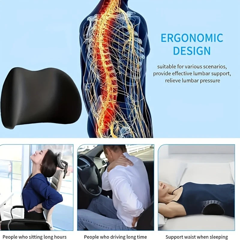1pc Office Seat Cushion, Bed Lumbar Pillow, Soft and Comfortable, Machine Washable, Hand Washable, Breathable Fabric