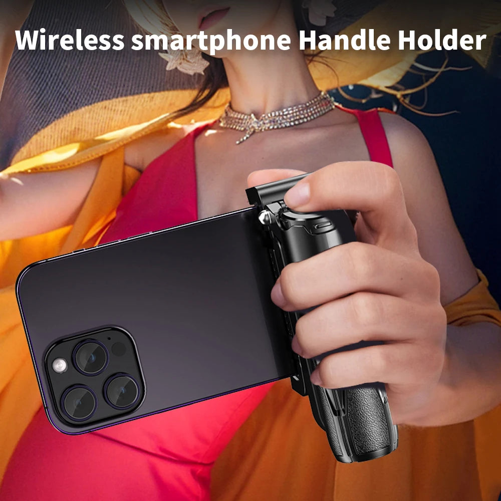 Universal Clip Selfie Stick, 360° Rotation Phone Holder, Foldable Extendable Selfie Stick with Wireless Remote, Portable Travel