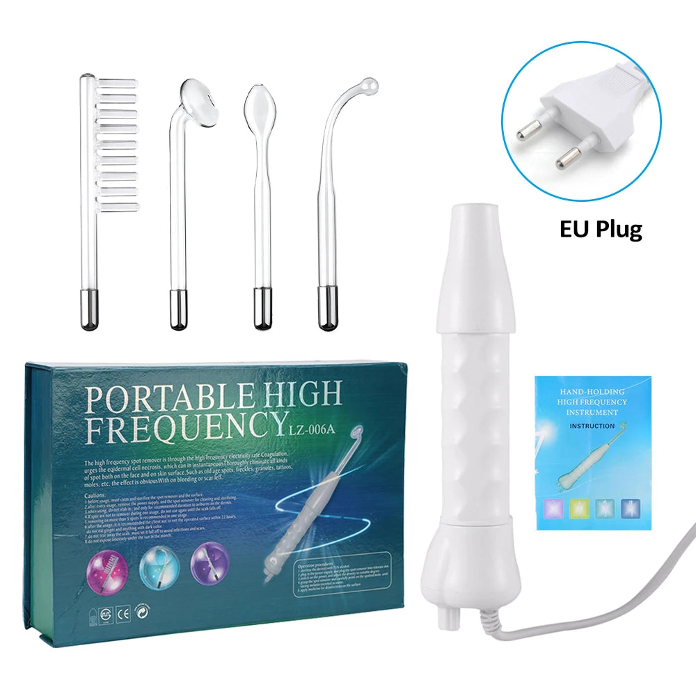 Handheld Electric Skin Therapy Wand 4-in-1 Facial Beauty Tool for Acne Treatment Massage Skin Tightening Wrinkle Reduction