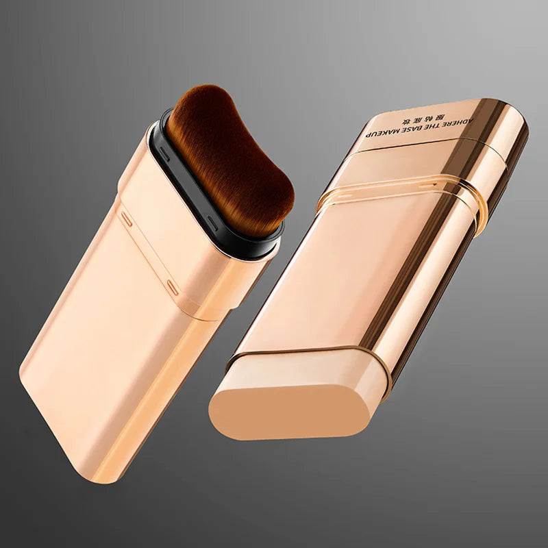 Moisturizing Hydrating Foundation Stick Dual Heads - Brush Tip Smooth Non-gluggy Powder Lightweight Foundation Liquid Cream