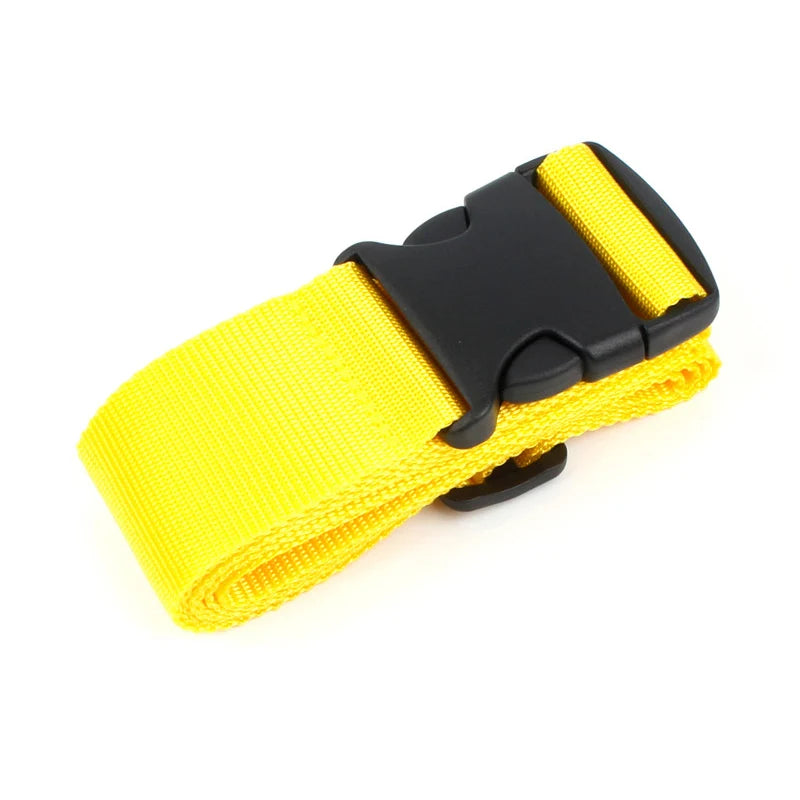 Straight Shaped Luggage Straps for Suitcase Polyester Luggage Belt with Adjustable Release Buckle Travel Accessory