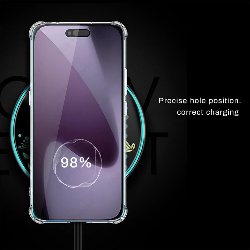 For iPhone 17 18 Pro Max 17e Case Clear Crystal TPU Soft Cover On iPhone17ProMax iPhone17Pro iPhoneAir iPhone17 Air Back Shell