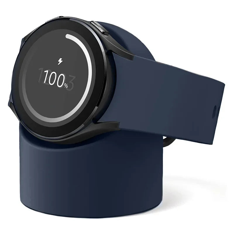 Compatible with For Samsung Galaxy Watch 7 4 3 6 5 Charger Stand 40 44 46mmGalaxy Watch3 4 6 5 Pro 7 Charger silicone Stand 45mm