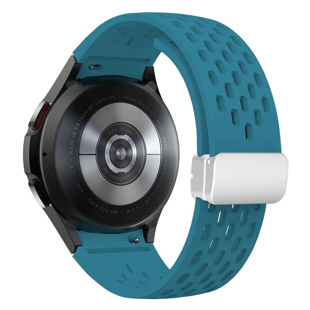 Silicone Strap for Samsung Galaxy Watch 7 6 5 4 40mm 44mm 5Pro 45mm Magnetic Buckle Band 6 Classic 43mm 47mm No Gaps Bracelet