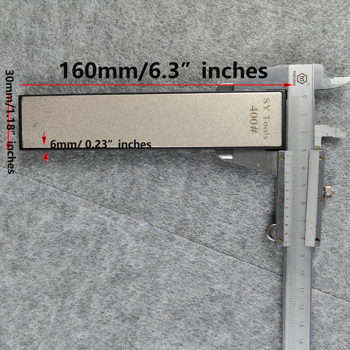 Widened Diamond Sharpening Stone Compatible with Fixed-Angle Sharpener for Kitchen Knives and Outdoor Tools, Portable Sharpening