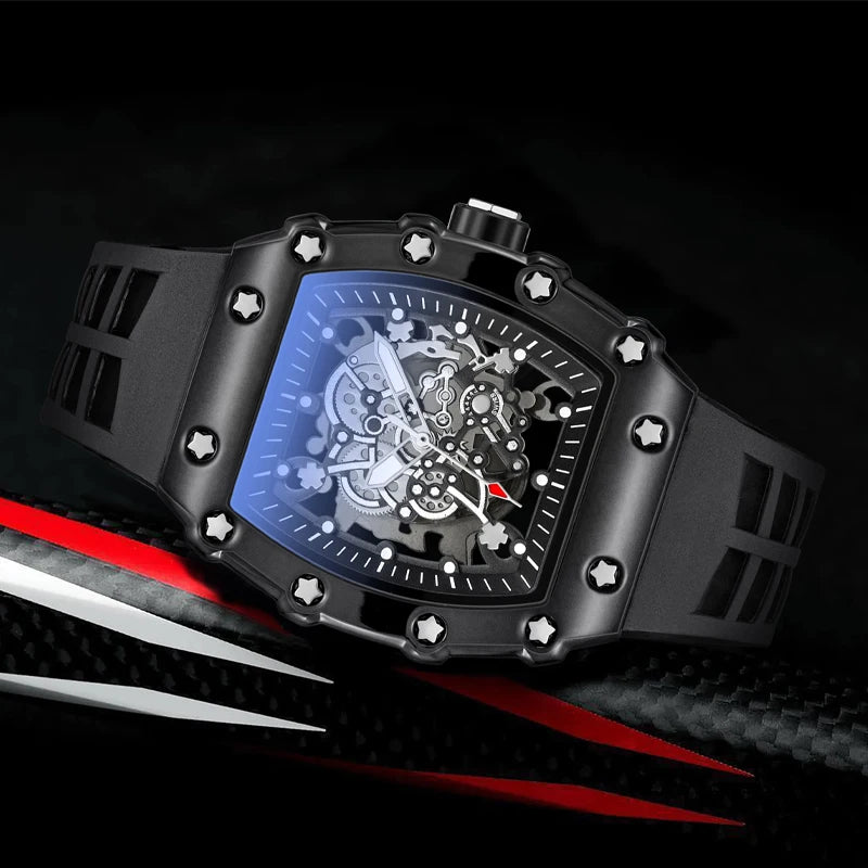 Men's Watch, Sporty and Fashionable, Waterproof Barrel-Shaped Original Men's Watch, Men's Quartz Watch, Gift