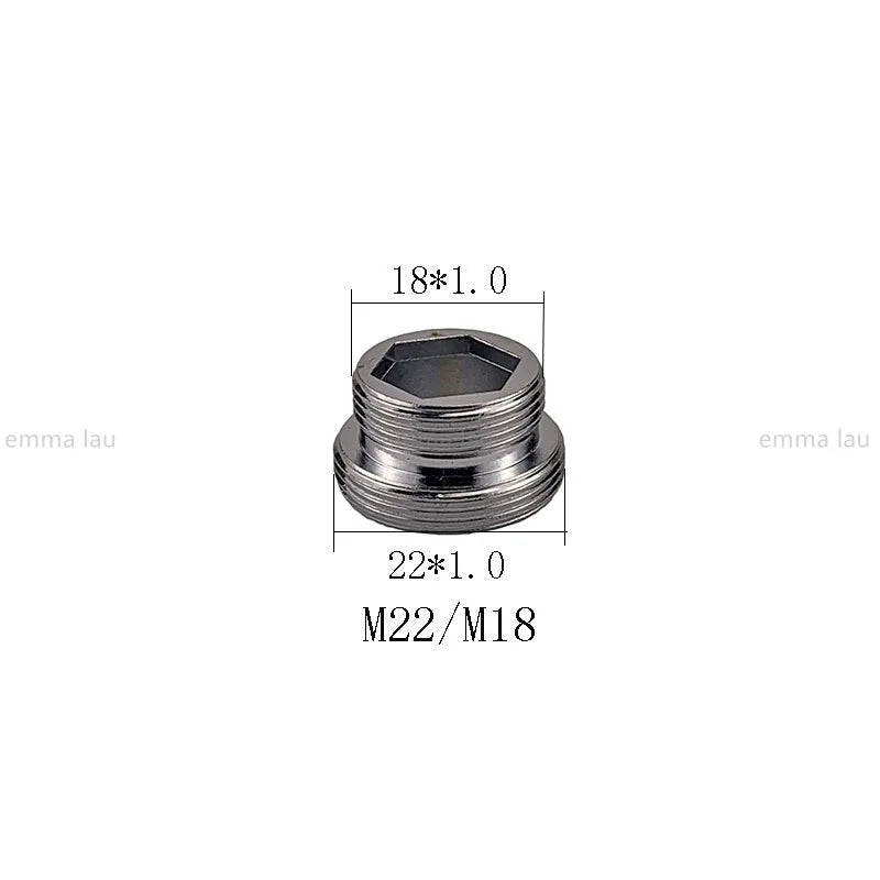 16 17 18 20 21 22 23 24 25 30mm Turn 22 Faucet Aerator Adapter Water Purifier Fittings Brass Kitchen Faucet Plumbing Accessories