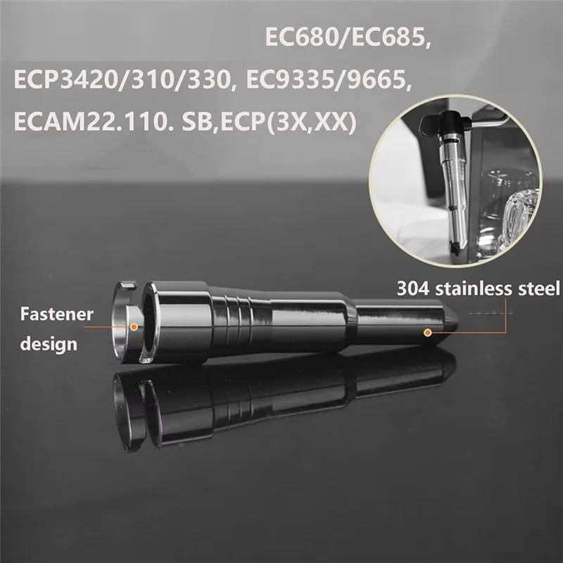 Replacement Steam Wand Tip,Stainless Steel Milk Foam Spout For Delonghi Espresso Machines EC680,EC685 Ecp3631,ECP35.31