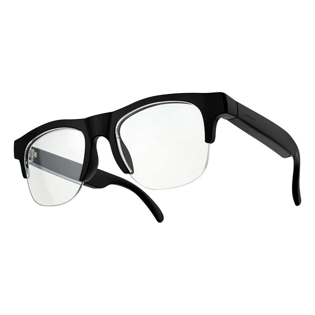 Smart Glasses Wireless Bluetooth Sunglasses Built-in Microphone Speakers Touch & Voice Assistant Compatible Glass for Men Women