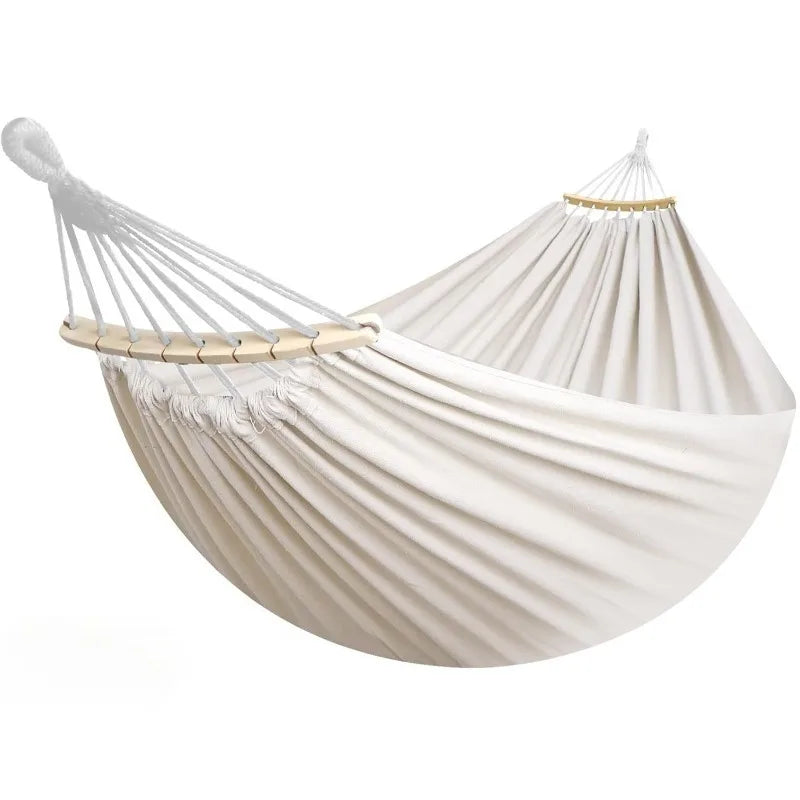 Outdoor Thick Camping Hanging Hammock with Anti-fall Safety Bars, Double Person Hanging Bed for Outdoor Camping and Leisure