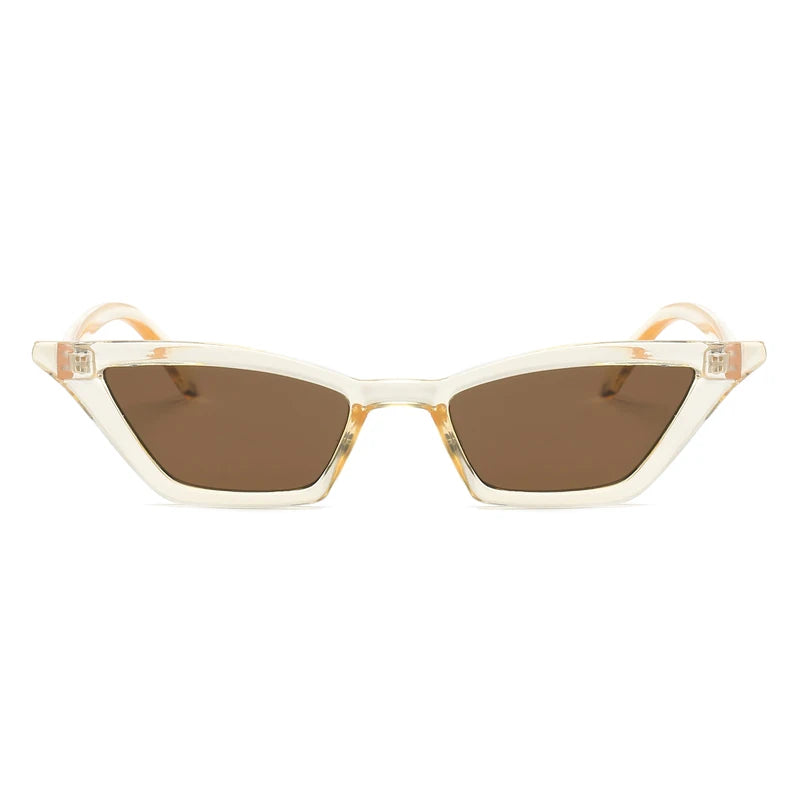 Protective Glasses Cat Eye Sunglasses Women Narrow Frame Design Sun Glasses Multi Color Frames Shades Ladies Sunglass UV400