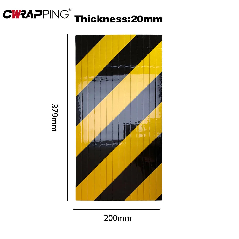 Car Foam Warning Signs Bumper Cylinder Garage Wall Protector Foam Edge Corner Cars Anti-collision Sticker Protecting Wall Corner