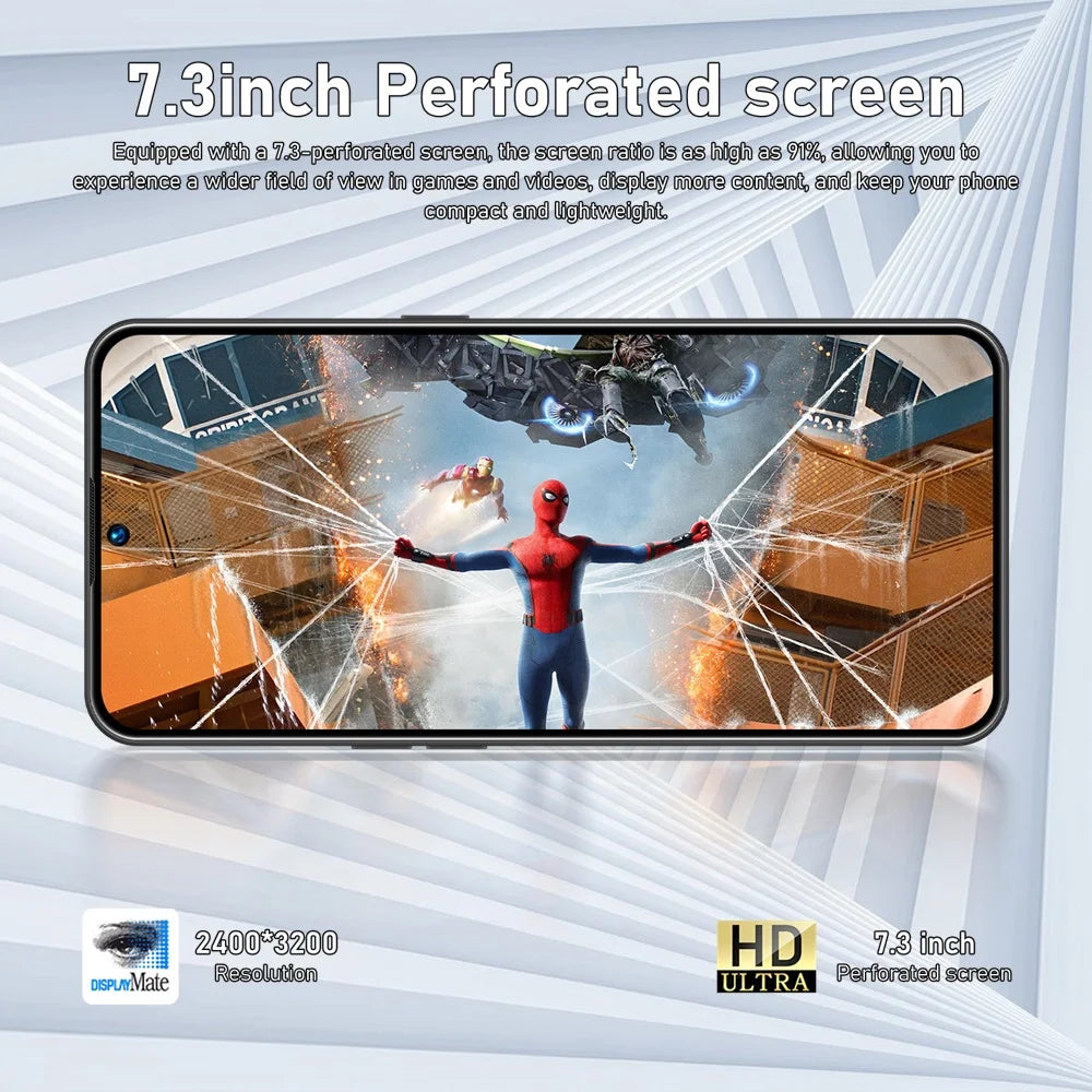K-Touch S26 Ultra 7.3HD Smartphone Android 15 22G+2TB Mobile Phones 5G Dual SIM Cell Phone 7800mAh Unlocked 16+48MP Global Version Cellphones