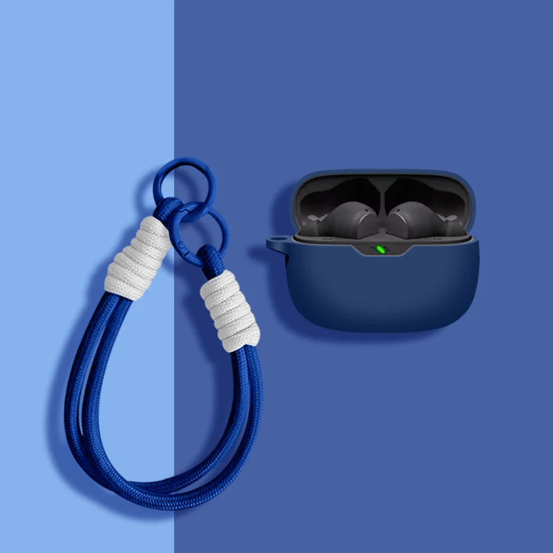 For JBL Wave 200TWS Case Solid Color Earphone Cover Fundas For Jbl Wave Beam Shell Soft Shockproof Silicone Headphone Bags