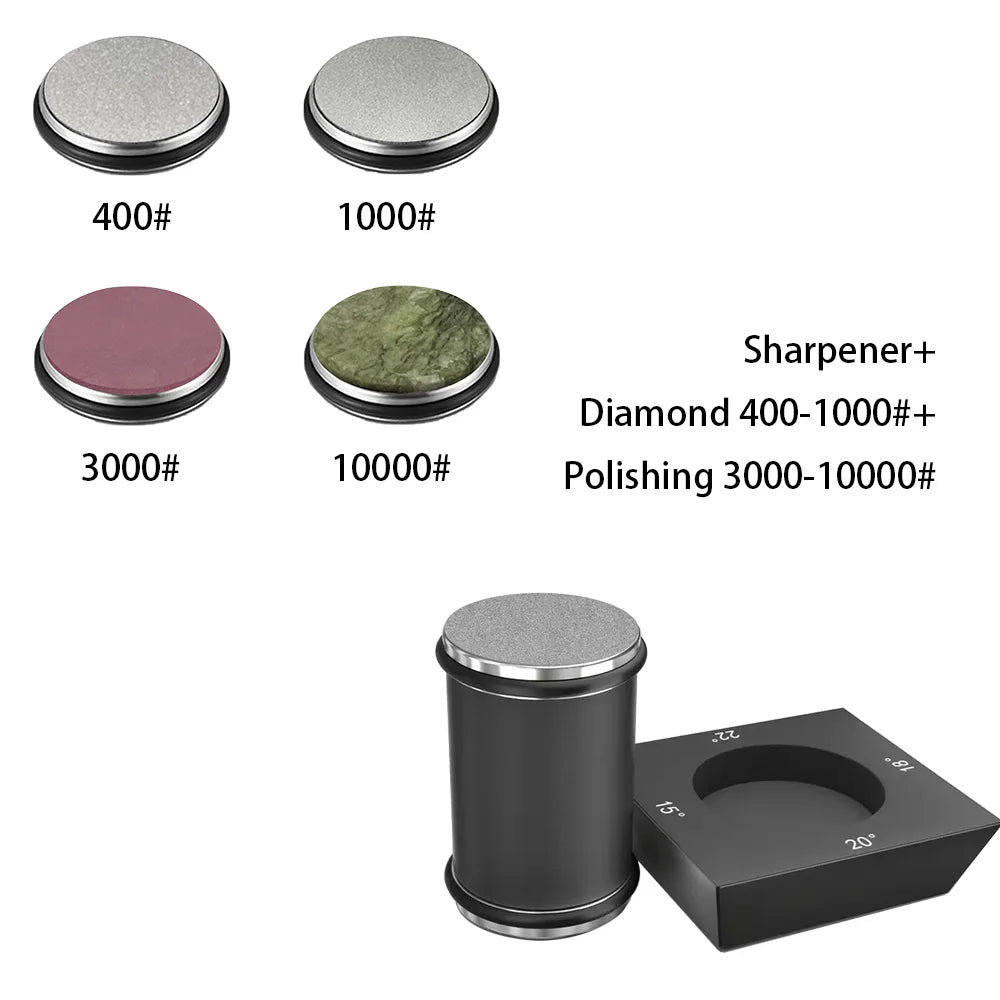 4 Angles Rolling Knife Sharpener Kit For Straight Edge Roller Knife Sharpening With Industry Diamonds Whetstone Chef Knife Set