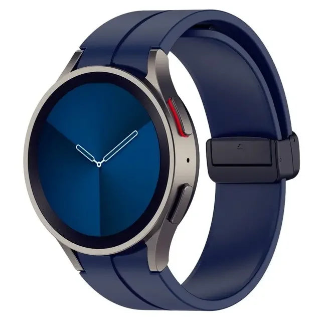 Original Silicone Band for Samsung Galaxy Watch 6 5 4 Classic Strap 47mm 43mm 44mm 40mm Magnetic Buckle Galaxy Watch 5 Pro 45mm