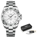 LIGE Hot Sell Men Watch Sport Mens Watches Top Brand Luxury  Military Waterproof Full Steel Quartz Clock Men Relogio Masculino