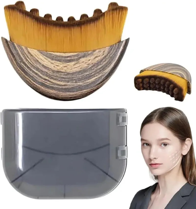 Portable Face Neck Massage Brush Facial Contour Sculpting Tool Skin Relax Massage Accessory For Daily Facial Care