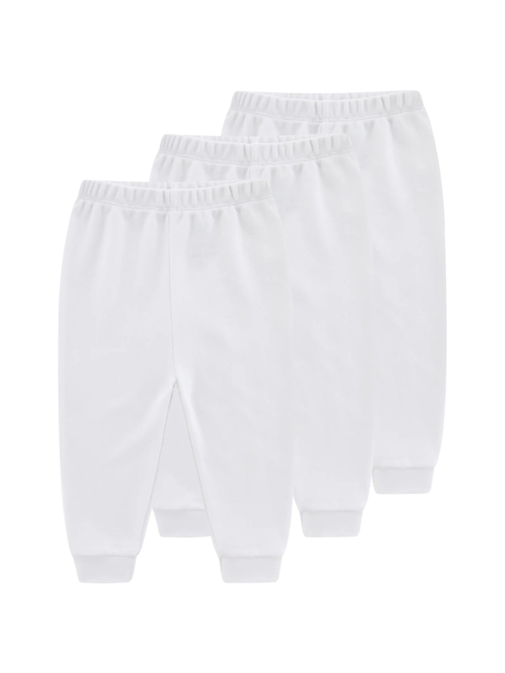 Kiddiezoom 1/3 Pcs Four Seasons Fashion Solid 100%Cotton Baby Boy Girl Pants Soft 100%Cotton Infants Trousers Accessories