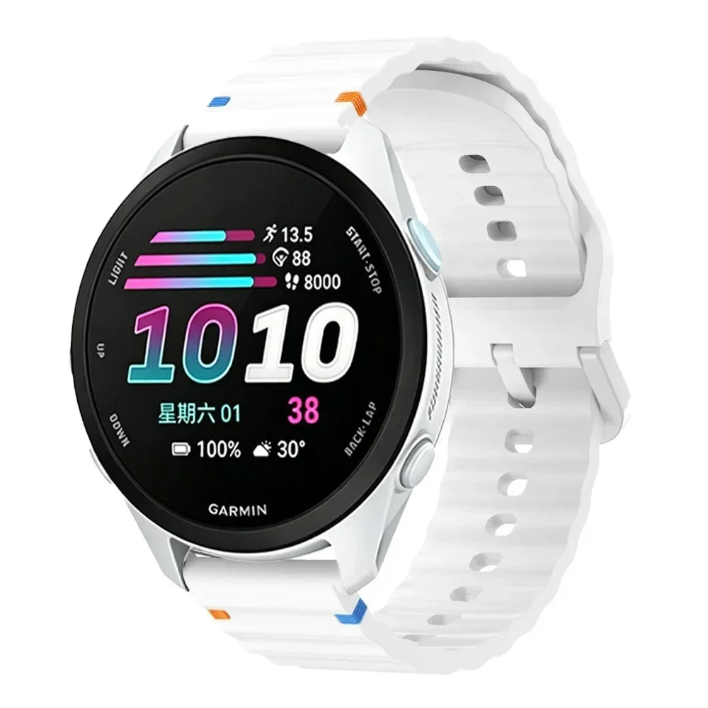 18/20/22mm Silicone Band for Garmin Forerunner 70 170 965 265 55 165 970 570 47/42mm Strap Garmin Venu 4 45/41mm Active 6 Correa