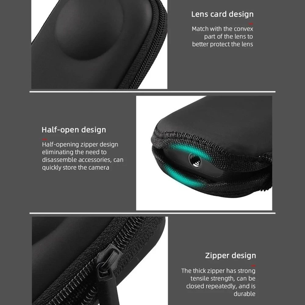 Accessories Kit for Insta360 X3 Lens Guard Protective Frame Cap Dive Case Storage Bag Case Screen Protector Motorcycle Bracket
