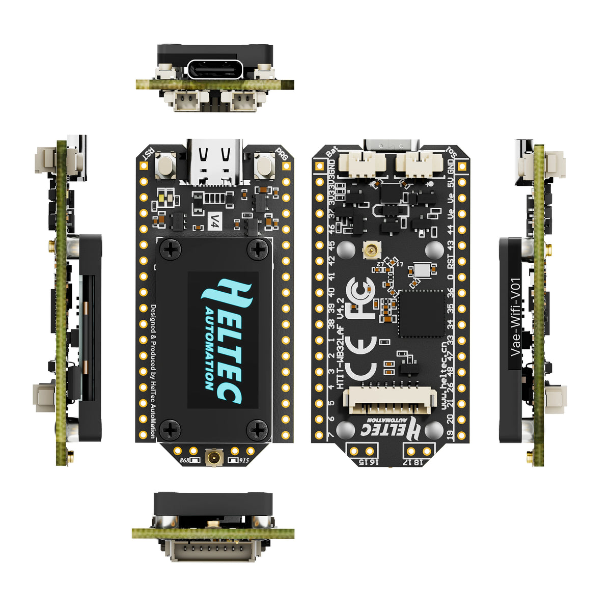 1/2 PCS Heltec V4 LoRa 32 Development Board Upgraded ESP32-S3 SX1262 WiFi Bluetooth 2MB PSRAM 16MB With GPS Module For IoT