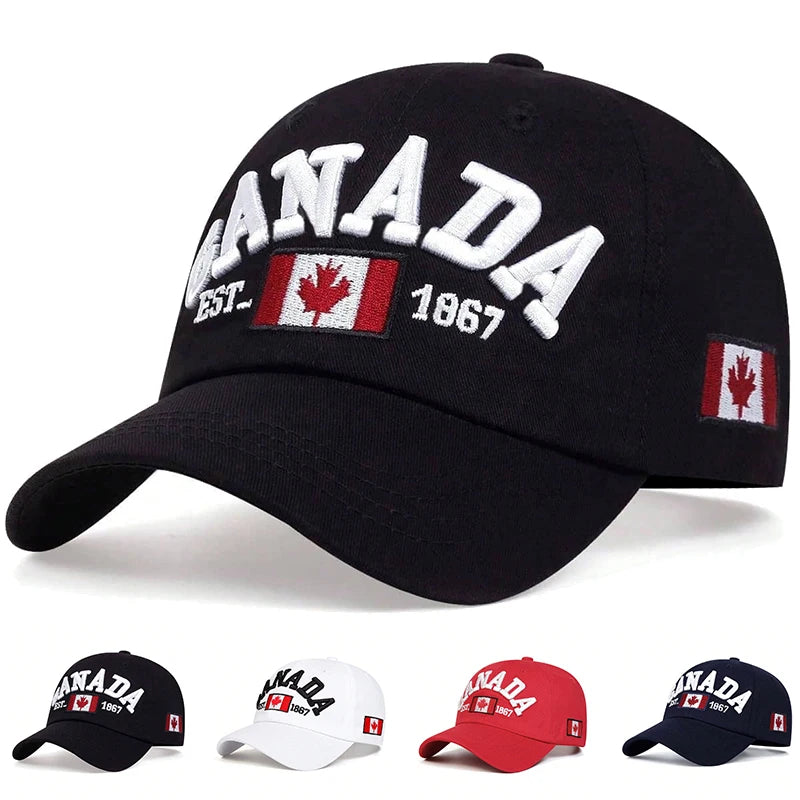 Fashion Cotton Canada Baseball Cap Flag of Canada Hat Snapback Adjuatable Mens Baseball Caps Gorras