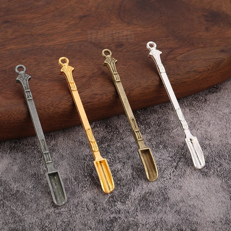 Metal Mini Shovel Spoon Medicine Spoon Micro Debugging Shovel Dessert Salt Teaspoon Mini Powder Spoon Kitchen Accessories