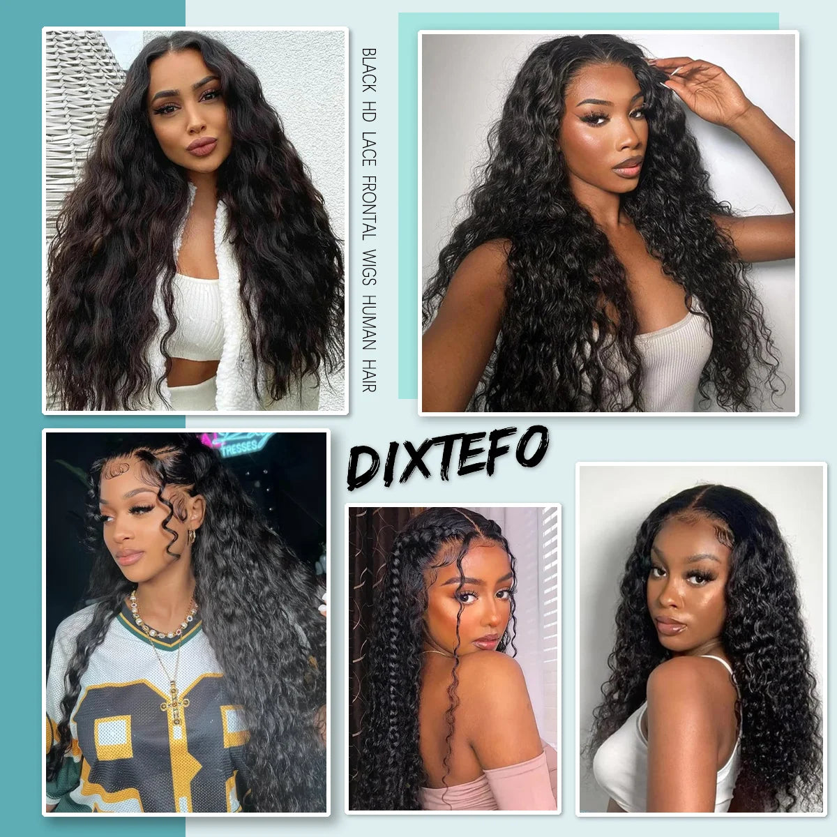 Natural Color Human Hair Wigs Deep Wave 40 Inches 200% Density 360 5x5 Closure 13x6 13x4 HD Transparent Invisible Lace Frontal Wig Black 1B For Women Brazilian Hair Pre Plucked Pre Cut Lace Pre Bleached Knots Pre Styled
