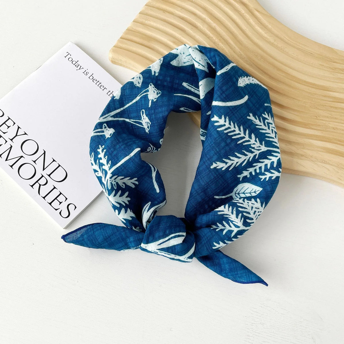 Fashion Square Scarf 1pcs Cotton Rich Summer Scarf Digital Printed Head Scarf for Women Versatile Lightweight Wrap Chic