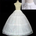 Cheap 3 Hoops Petticoat Crinoline Slip Underskirt For Ball Gown Wedding Dress Party Dress White Black Plus Size Waist