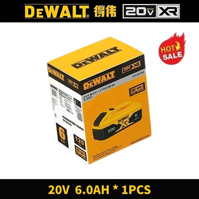 DeWalt Original 20V 60V 6Ah 9Ah MAX Battery Power Tool Replacement for DeWalt DCB184 DCB182 DCB205 DCB200 18Volt 20v Battery