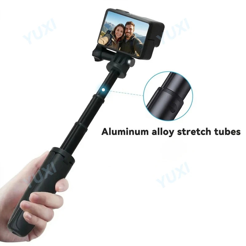 Mini Extendable Tripod Foldable Tripod Portable Monopod for Go Pro Hero 13 12 11 Black Session Osmo Action Camera Vlog Accessory