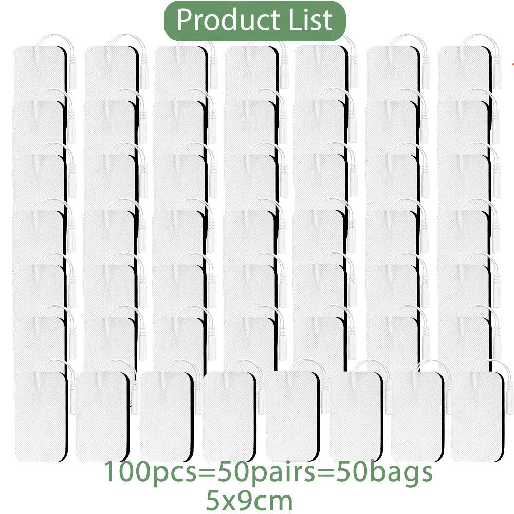 10/20/50/100PCS TENS Non-woven Electrode Pads For Acupuncture Massager Electrodes Patch Pulse EMS Muscle Stimulator Sticker