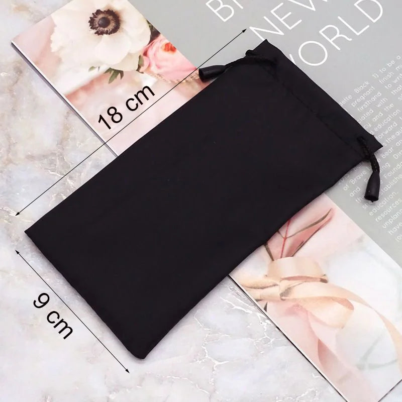 10 PCS Cloth Waterproof Sunglasses Bag Microfiber Dust Storage Pouch Glasses Carry Bag Portable Eyewear Case Container