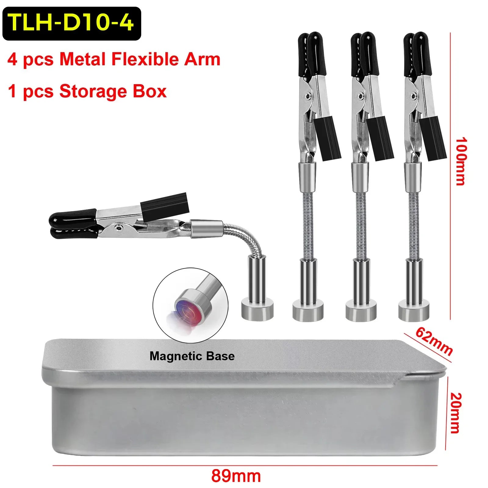Soldering Helping Hands 4 Magnetic Universal Flexible Arm Welding Assistant PCB Clamp Thir Hand Welding Repair Tools