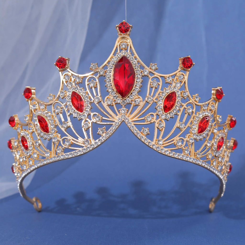 Bridal Crown Baroque Vintage Princess Queen Headwear Crystal Tiara For Women Wedding Crown Hair Dress Accessories Jewelry