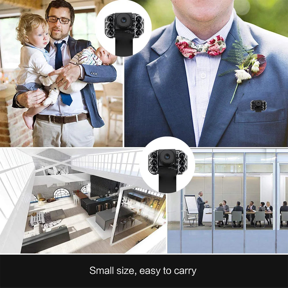 1080P Mini Wifi Camera 4K HD Camera APP Remote Monitoring Home Security Camcorder DIY Portable Infrared Night Vision Min Camera