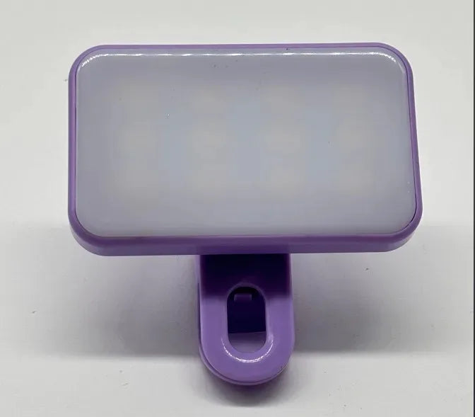 Portable Mini Selfie Fill Light Rechargeable 3 Modes Adjustable Brightness Clip On For Mobile Phone Computer Fill Light