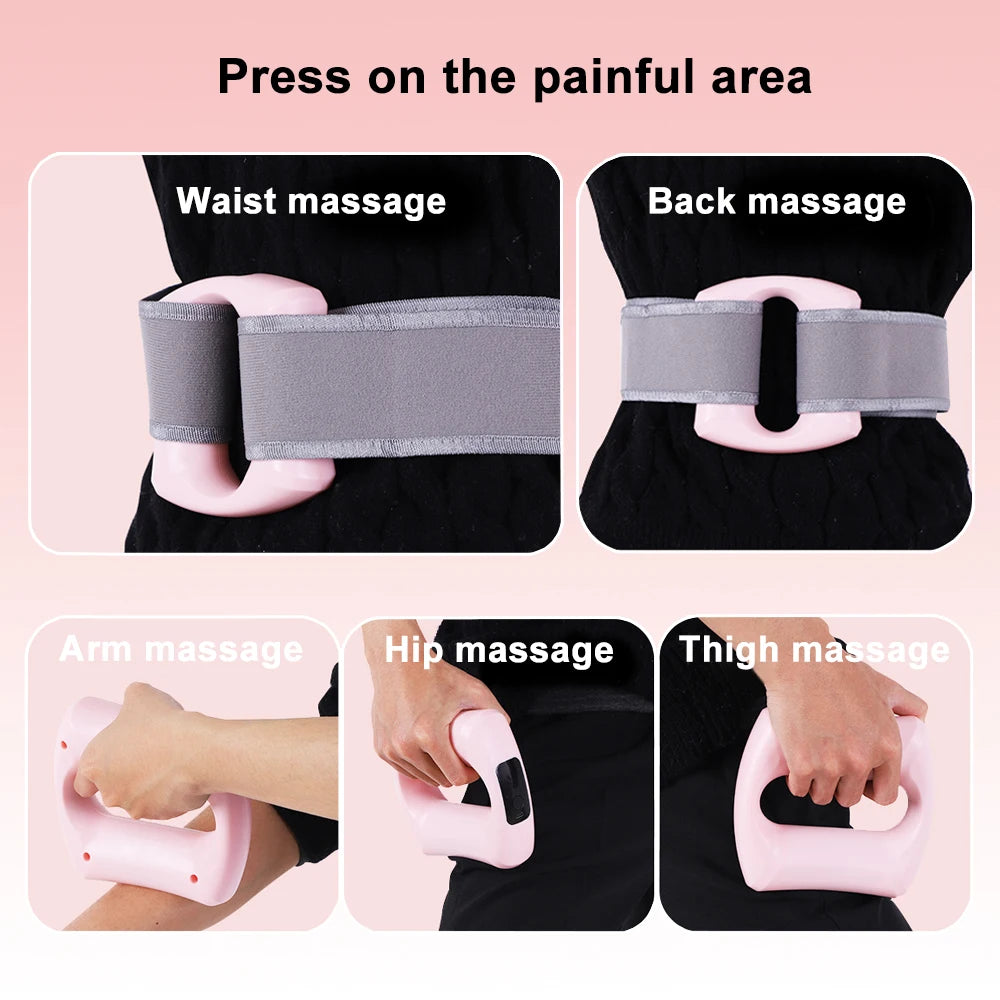 Electric Fascia Ring Body Fitness Massage Ring Vibration Body Shaping Massager Abdomen Belly Waist Deep Tissue Massage Device