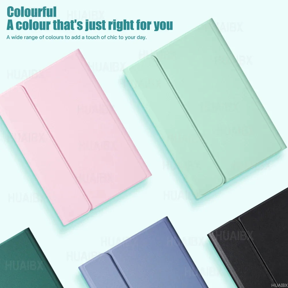 For Galaxy Tab S6 Lite 10.4 Inch Case with Keyboard, Detachable Keyboard Cover for Samsung Tab S6 Lite SM-P610 P613 P615 P619