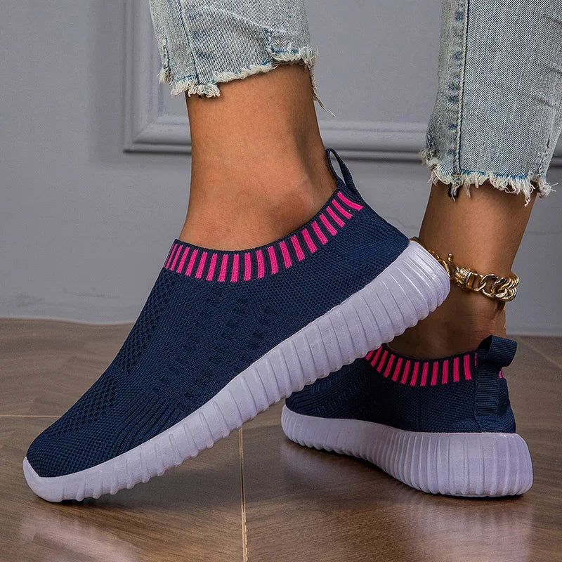 Shoes for Women Casual Flats Shoes Fashion Breathable Walking Mesh Flat Shoes Sneakers Women Gym Tenis Shoes Female Footwear