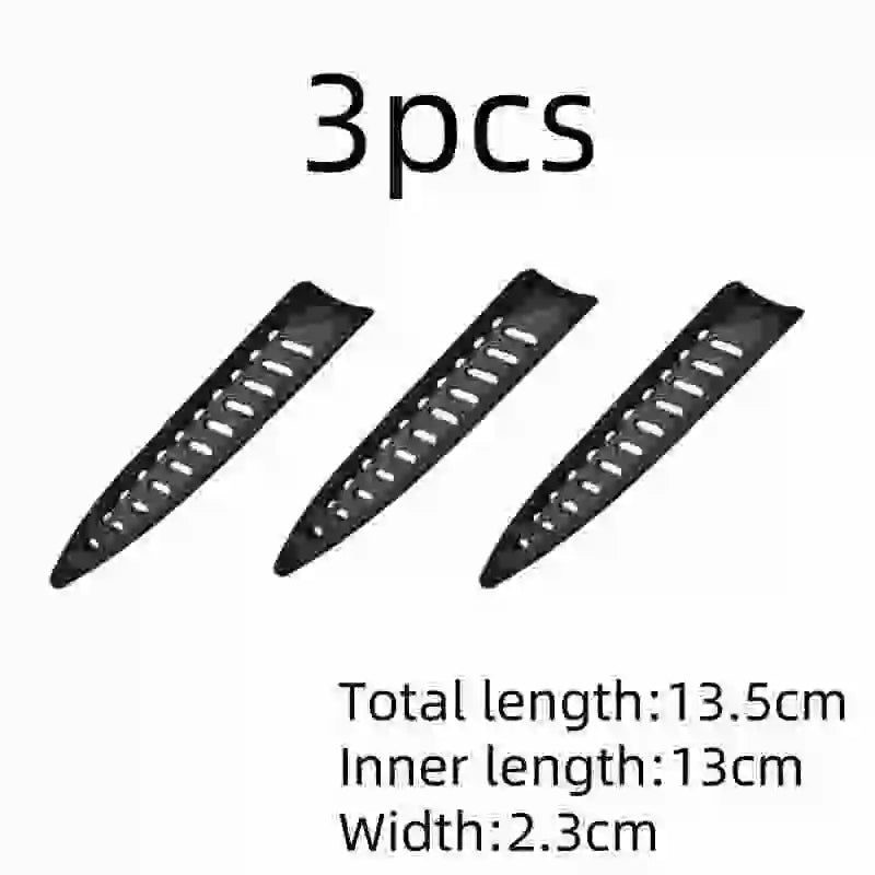 Kitchen Knife Sheath Black Plastic Knife Covers Knife Blade Protector Cover Guards Case Kitchen Accessories кухонні аксесуари
