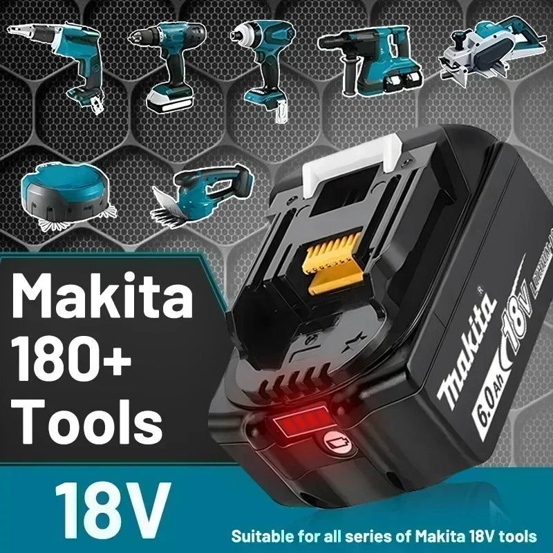 💣💣100% Genuine 18V Makita 6.0Ah Makita Battery BL1840 BL1830B BL1850B BL1850 BL1860 BL1815 Replacement Lithium Battery