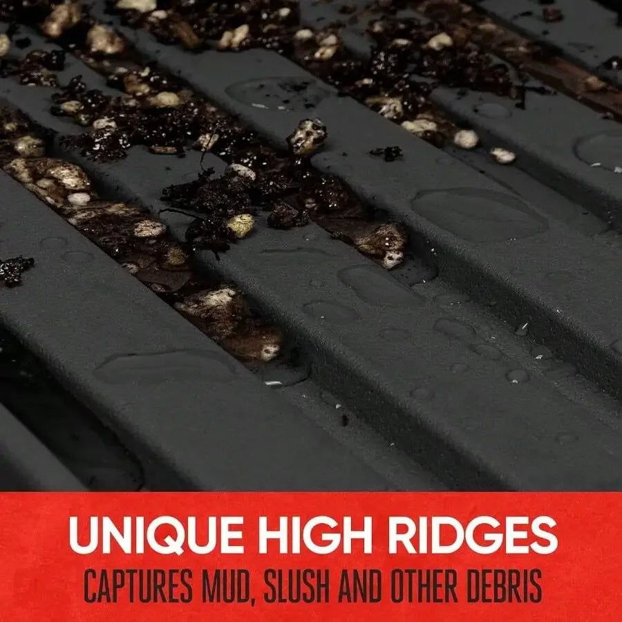 Advanced Black Rubber Car Floor Mats Heavy Duty Trim To Fit All Weather Floor Mats For Cars Truck SUV Automotive Car Interior