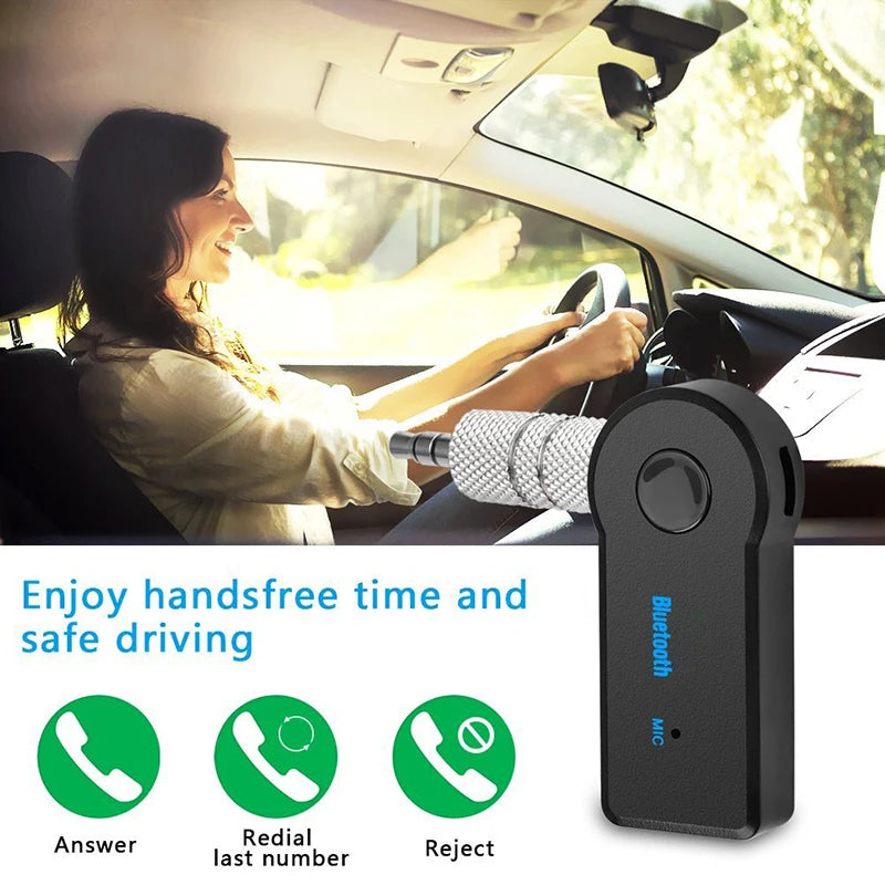2 In 1 Wireless Bluetooth Receiver Transmitter Adapter 3.5mm Jack Bluetooth Receiver Audio For Car Music Aux Handsfree Headset