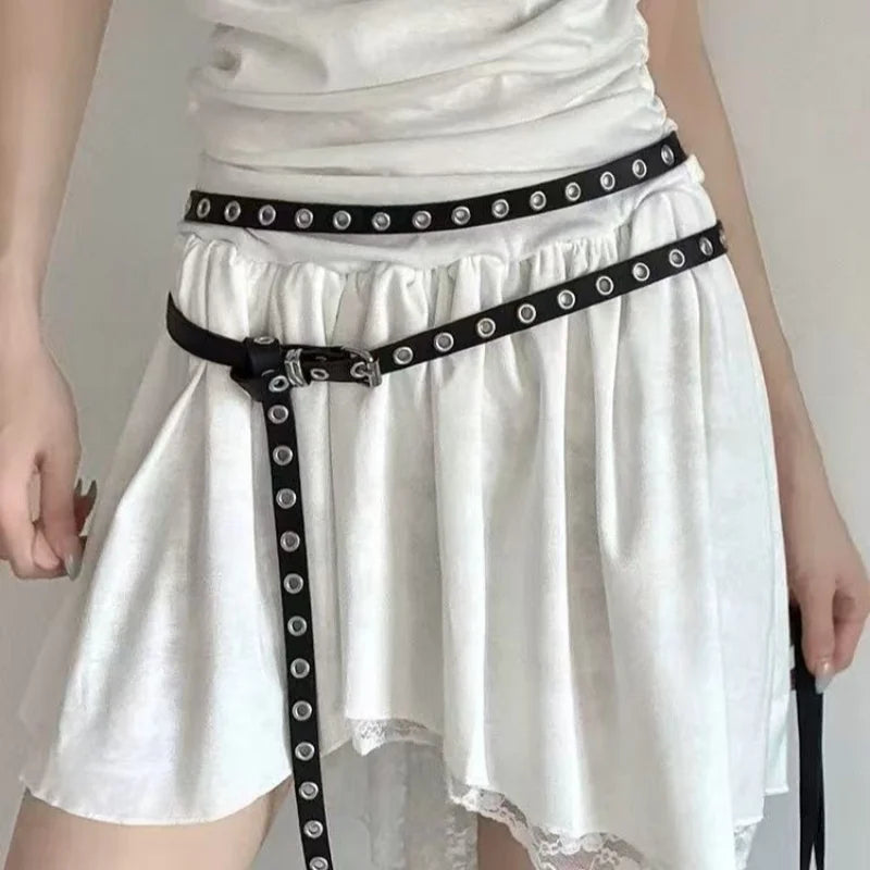 Thin waistband women's 2025 new style paired with skirt, high-end feeling, waist accessories, waist rope, niche and versatile, d